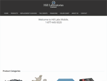 Tablet Screenshot of hilllabs.com